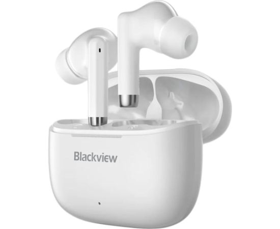 Blackview AirBuds 4, Battery 35mAh,Charging box battery 400mAh, Bluetooth 5.3, White