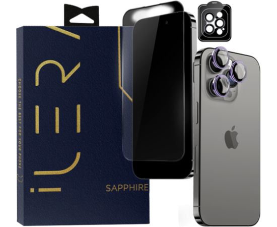 iLera Sapphire Ultra + Glass for iPhone 15 Pro Max