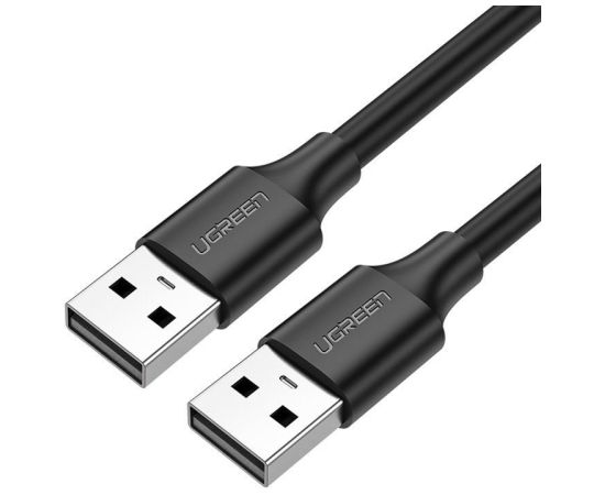 USB 2.0 M-M UGREEN kabelis US102, 0,5 m (melns)