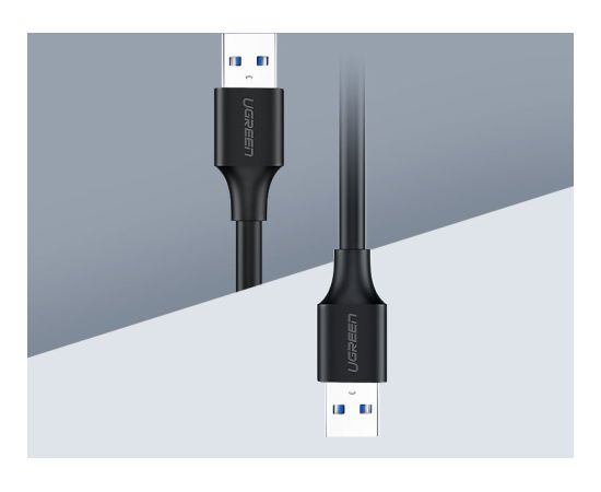 USB 2.0 M-M UGREEN kabelis US102, 0,5 m (melns)