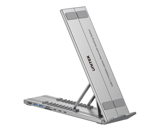 UNITEK FOLDABLE LAPTOP STAND WITH DOCKING STATION