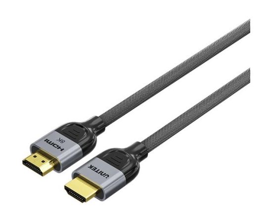 UNITEK HDMI CABLE 2.1 LUX BRAIDED NYLON, 1M  Кабель HDMI