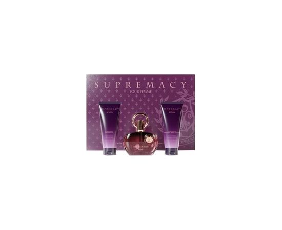 Afnan Supremacy Purple Gift set EDP 100 ml, shower gel 100 ml and moisturizing body lotion 100 ml 100ml