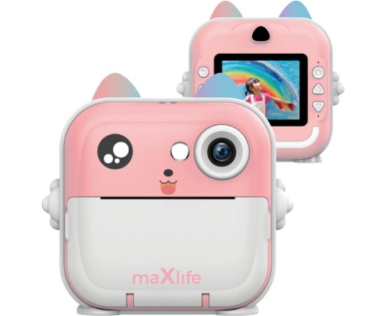 Maxlife MXPC-100 PINK Bērnu fotokamera ar printēšanas funkciju