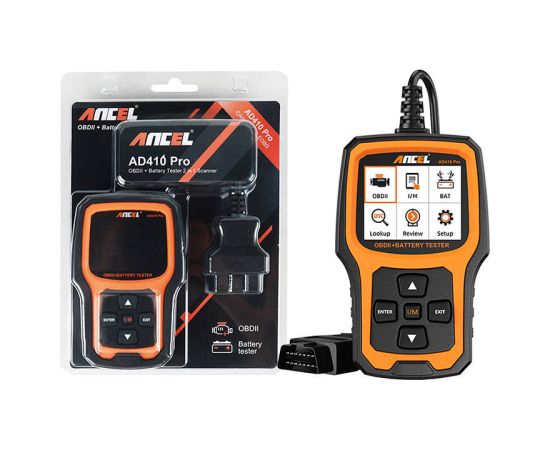 2in1 Diagnostic Scanner OBD2 and Battery Tester Ancel AD410 PRO