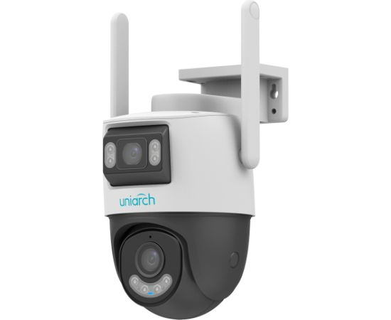 UHO P2S-M55F34 ~ Uniarch WiFi/IP kamera ar diviem objektiviem 5MP 4mm / 5MP 2.8mm (IR + WHITE LED) / Atbalsta UNV NVR
