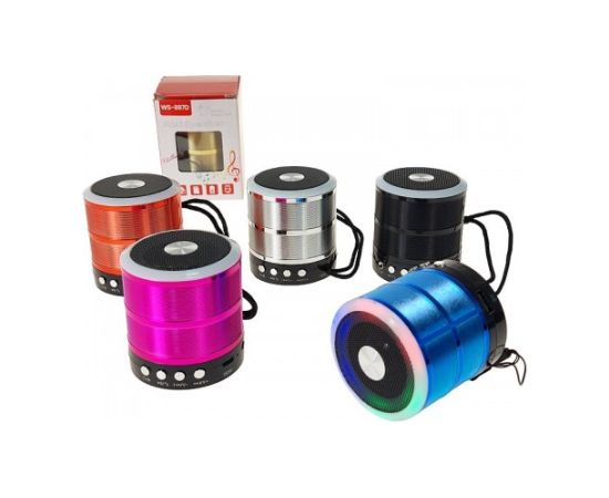 Adar Колонка маленькая Bluetooth (зарядка через USB) 7x6 см, разные цвета 617551