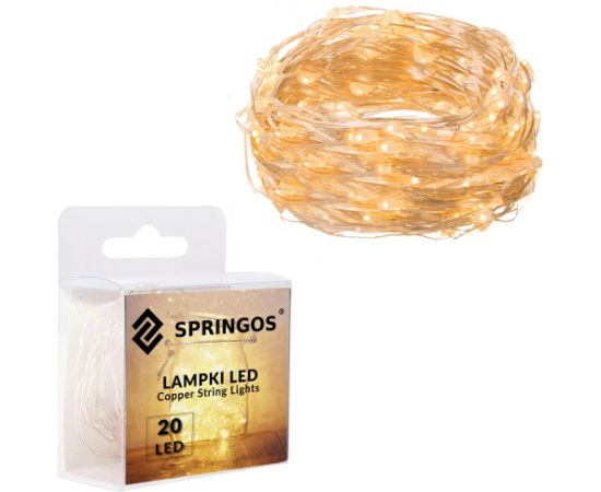 Елочные гирлянды 20 светодиодов Springos CL0026 на батарейках