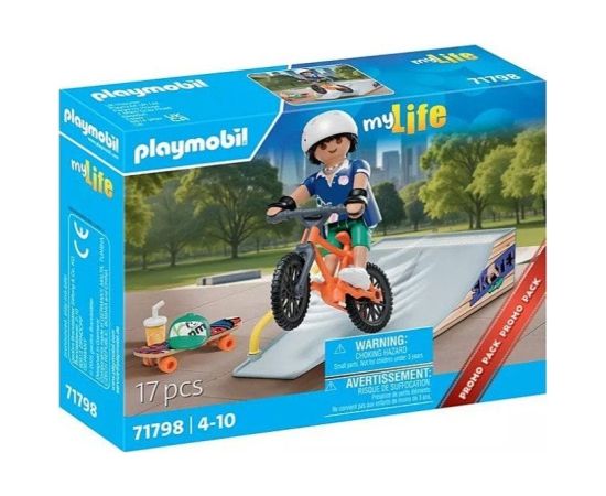 Playmobil Zestaw z figurkš My Life 71798 Skater z rampš
