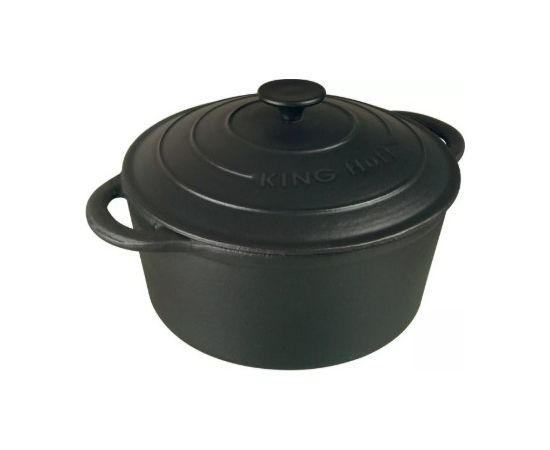 Katls, čuguna, Ø21 x 10 cm, 2,4 l, melns Kinghoff, KH 2253 Katli