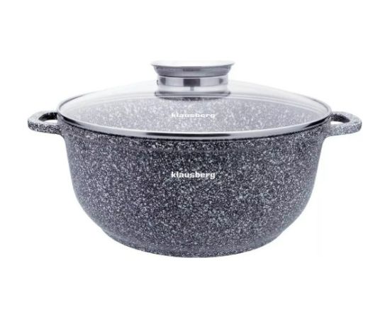 Алюминиевая кастрюля, серый мрамор, Ø28 x 12,5 см, 6,8 л, Klausberg, KB 7524