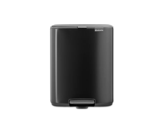 BRABANTIA atkritumu tvertne ar pedāli, 12L, Matt Black - 238000