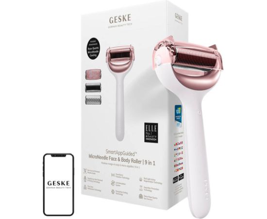 Micro Needle Face&Body Roller 9in1 Geske with APP (starlight)