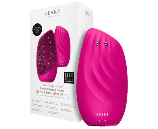 Sonic Thermo Facial Brush & Face-Lifter 8in1 Geske with APP (magenta)