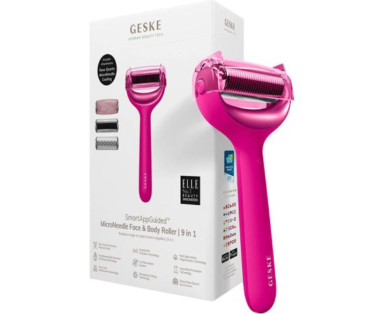 MicroNeedle Face&Body Roller 9in1 Geske with APP (magenta)