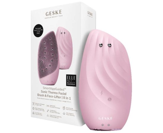 Sonic Thermo Facial Brush & Face-Lifter 8in1 Geske with APP (pink)