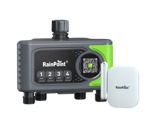 RainPoint WiFi 4-zone irrigation controller with gateway
