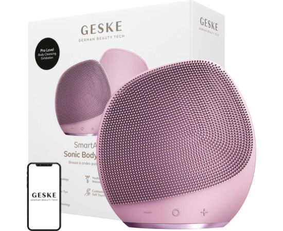 Geske Sonic Body Brush&Intensive Exfoliator 7in1 (pink)