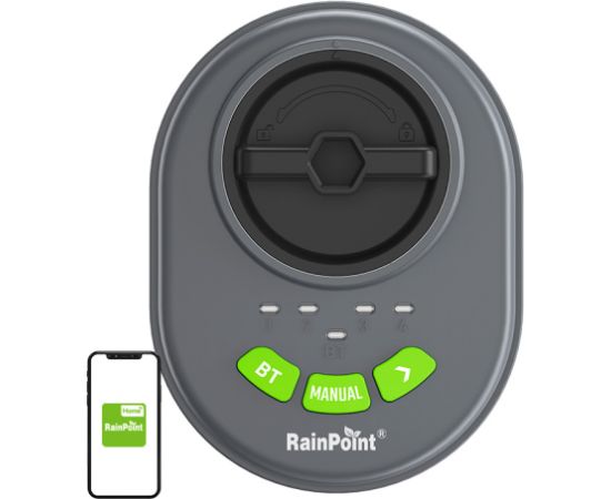 RainPoint 4-zone sprinkler controller with app, Bluetooth