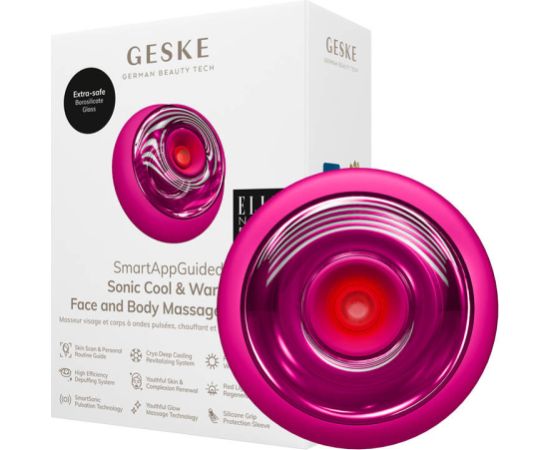 Geske Sonic Cool & Warm Face & Body Massager 9in1 (magenta)