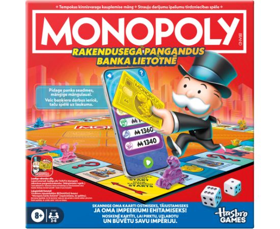 MONOPOLY Galda spēle Banka lietotnē, EST/LAT