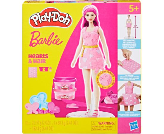 PLAY-DOH BARBIE игровой набор Барби Сердечки и причёски