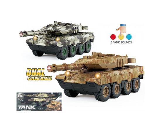 Adar Tanks ar skaņu un gaismu, inercija 26 cm 614291