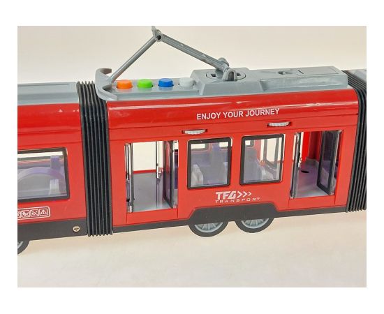 Adar Трамвай со светом и звуком, инерция, открыв. двери  44 cm 606555