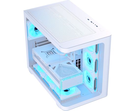 Aerocool P500C-G-WT-v1, tower case (white, Tempered Glass x 3)