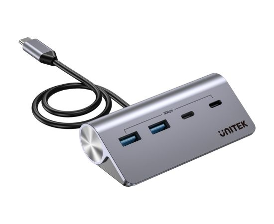 UNITEK HUB USB-C 2X USB-C 2X USB-A 5GBPS ALU