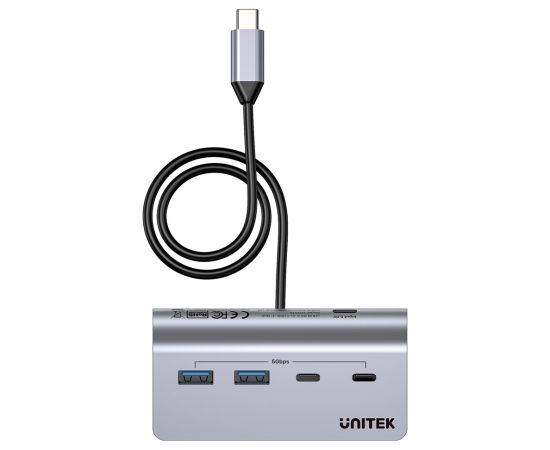 UNITEK HUB USB-C 2X USB-C 2X USB-A 5GBPS ALU
