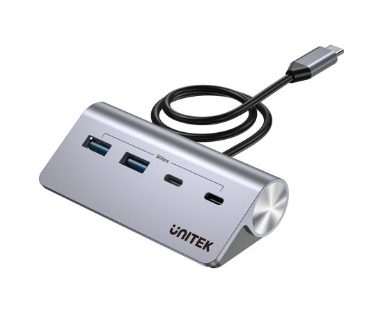 UNITEK HUB USB-C 2X USB-C 2X USB-A 5GBPS ALU