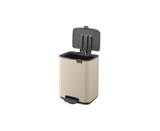 BRABANTIA atkritumu tvertne ar pedāli, 7L, Soft Beige - 237928