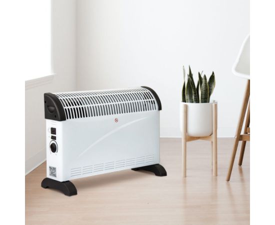 Konvekcijas sildītājs ar ventilatoru 2000 W, balts