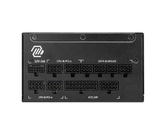 Power Supply MSI MAG A1000GL PCIE5 II ATX 3.1 1000 Watts Efficiency 80 PLUS GOLD PFC Active MAGA1000GLPCIE5II