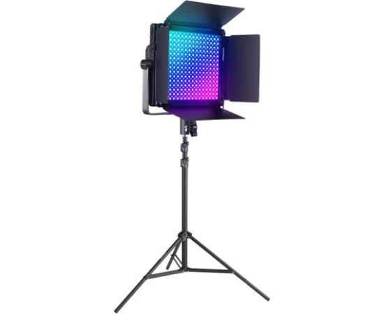Kit Neewer RGB1200 LED two lamps 60W 2500-8500K + tripods + barndoors