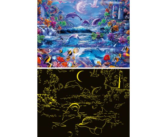 Ravensburger Glow In The Dark Puzzle 500 Pieces: Moonlit Magic
