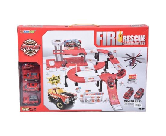 Adar Autostāvvieta Fire ugunsdzēsēju tematikā (3 metal. mašīnas un 1 helikopters) 563643