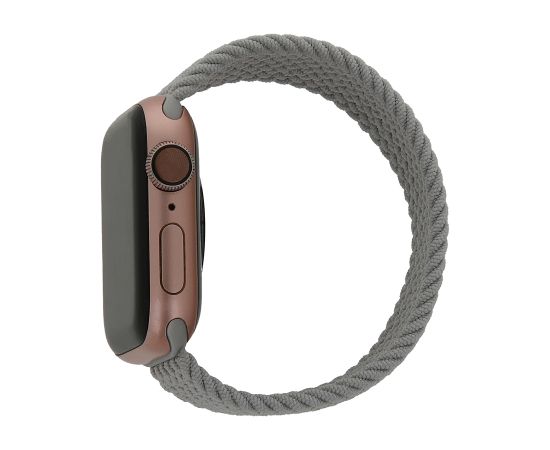 Elastīga gumija XS Apple Watch 42|44|45 mm, garums 135 mm, gaiši pelēka