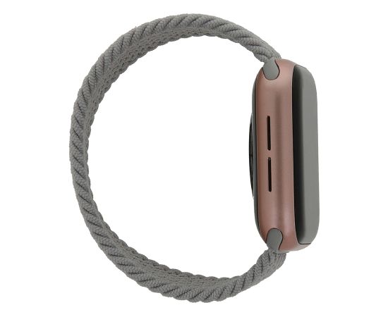 Elastīga gumija XS Apple Watch 42|44|45 mm, garums 135 mm, gaiši pelēka