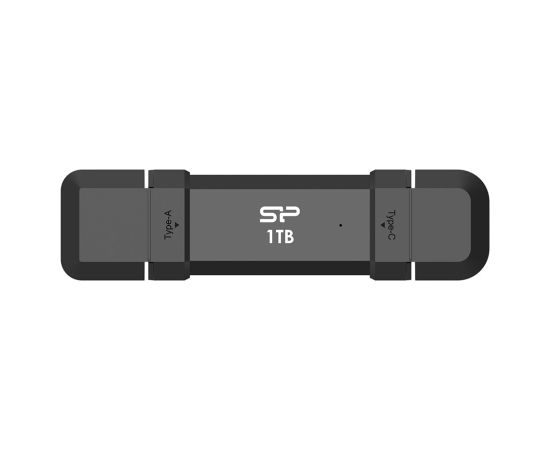 SSD Silicon Power DS72 1TB USB-A USB-C Black