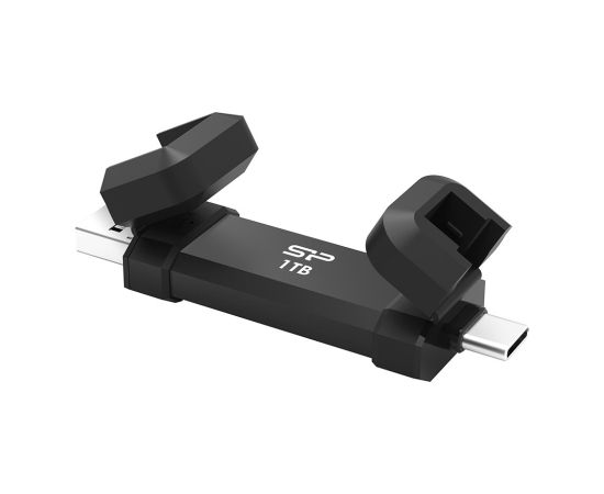 SSD Silicon Power DS72 1TB USB-A USB-C Black