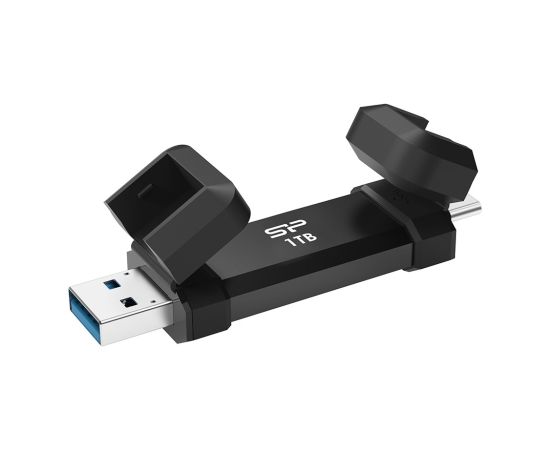 SSD Silicon Power DS72 1TB USB-A USB-C Black