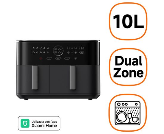 Xiaomi MAF-D1001 Double 10 L Stand-alone 2700 W Hot air fryer Black