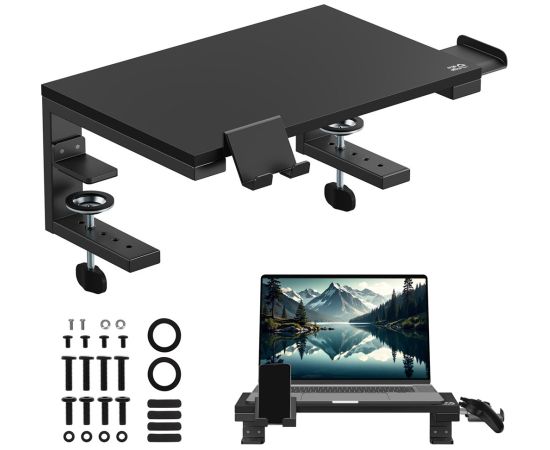 Ergo Office laptop / monitor stand, max. load 20kg, for diag. 13-32", black, ER-303 B