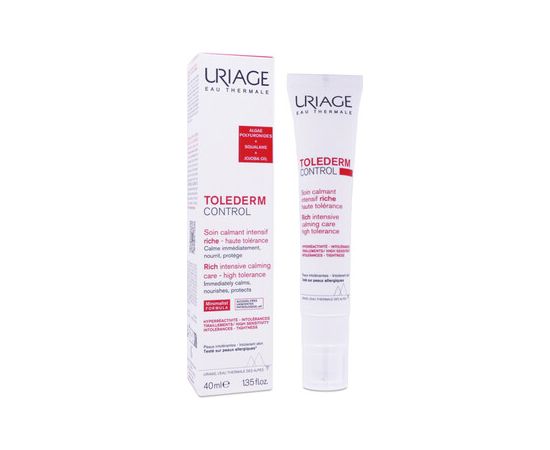 Uriage Tolederm Control Rich Intensive Calming Care - Zklidňující pleťový krém 40ml