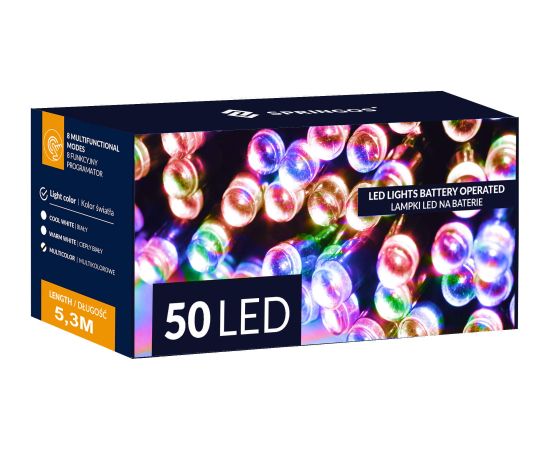 Springos Ziemassvētku virtene, 50 LED, 5 m