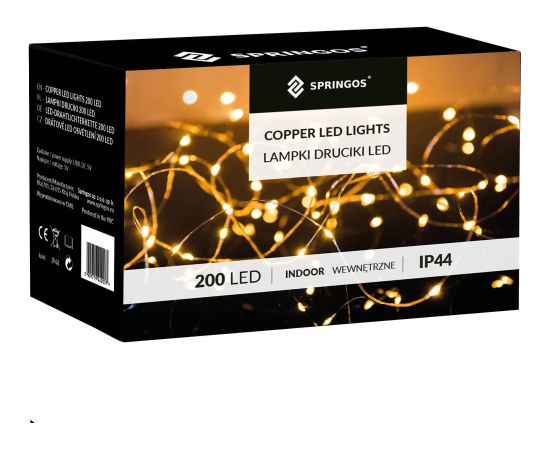 Springos stiepļu lampas 200 LED  CL4097