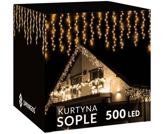 Springos CL0501 INCIDE ЗАНАВЕСА INCIDE CURTAIN 500 LED