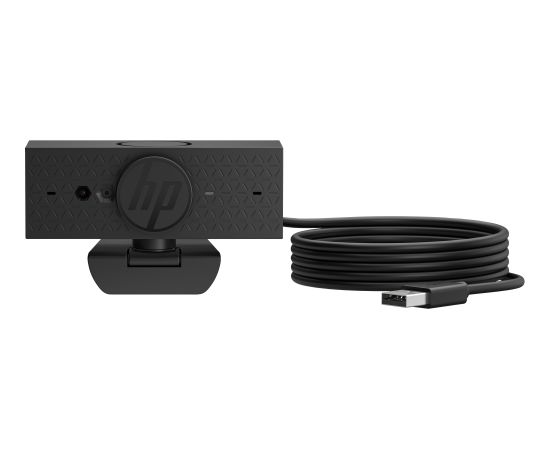 HP 625 USB FHD Conferencing Business Webcam - Tilt, Swivel, Dual-Noise Reducting Microphone, HDR, Windows Hello Compatible, Attachable - Black   6Y7L1AA#ABB